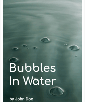 Bubbles In Water